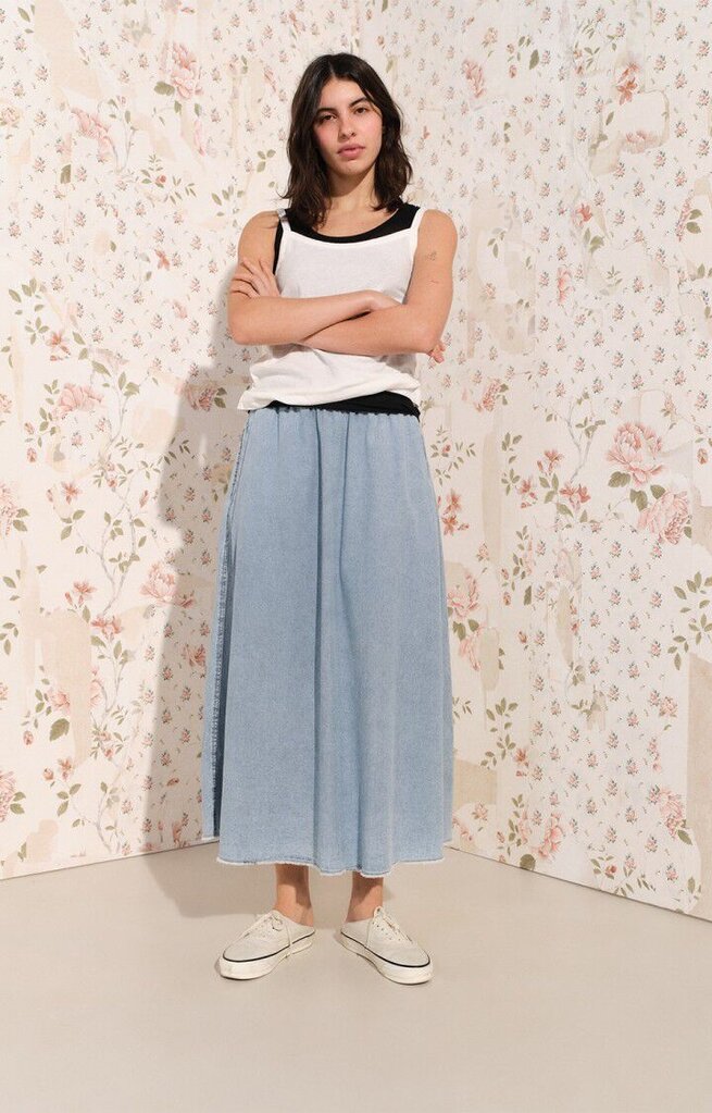 American Vintage Paybou Skirt - Blue Snow