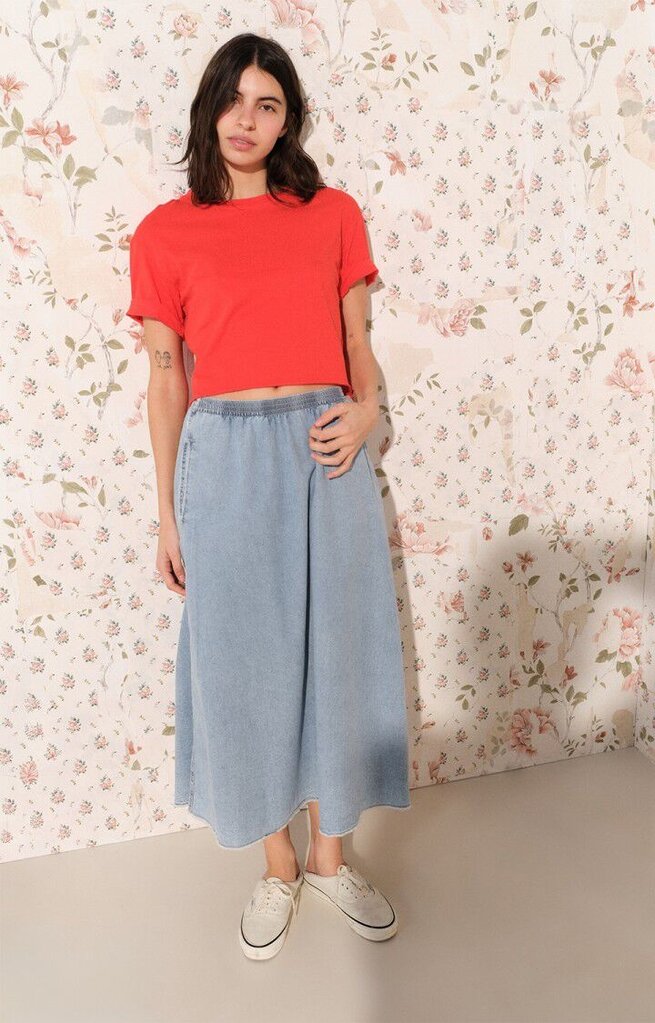 American Vintage Paybou Skirt - Blue Snow