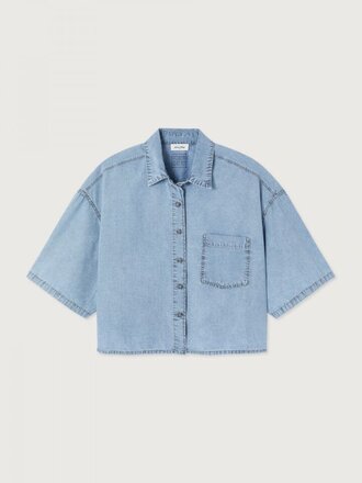 American Vintage Paybou Shirt - Blue Snow
