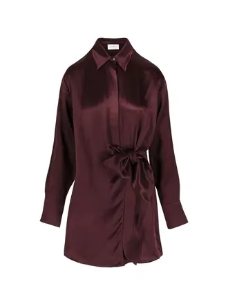 Rae Emilia Wrap Dress - Burgundy