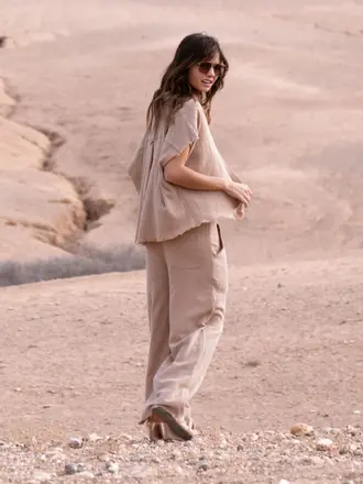 Maison Saint Julien Sparte Pants - Sesame