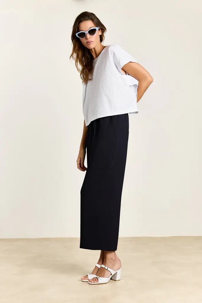 Studio Clique Esmeralda Top - Blue Check