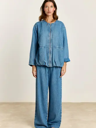 Studio Clique Carla Denim Jacket - Vintage Blue