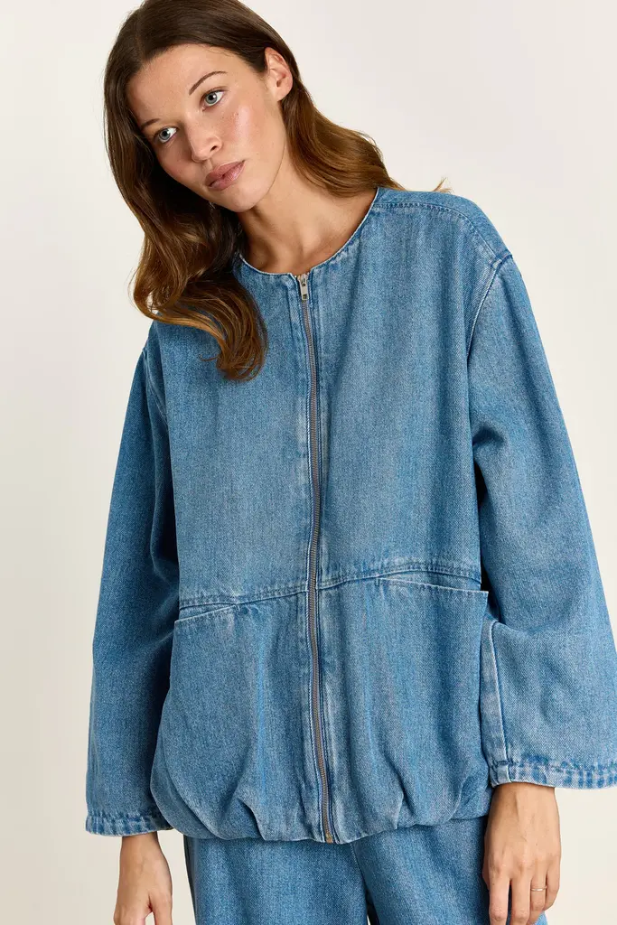 Studio Clique Carla Denim Jacket - Vintage Blue