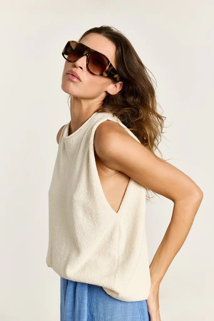 Studio Clique Adelina Top - Cream Bouclé