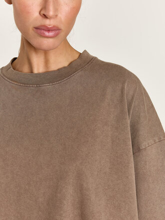 Studio Clique Amy T-Shirt - Washed Brown