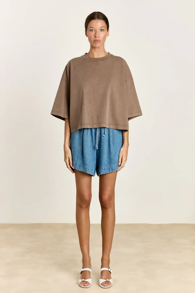 Studio Clique Amy T-Shirt - Washed Brown