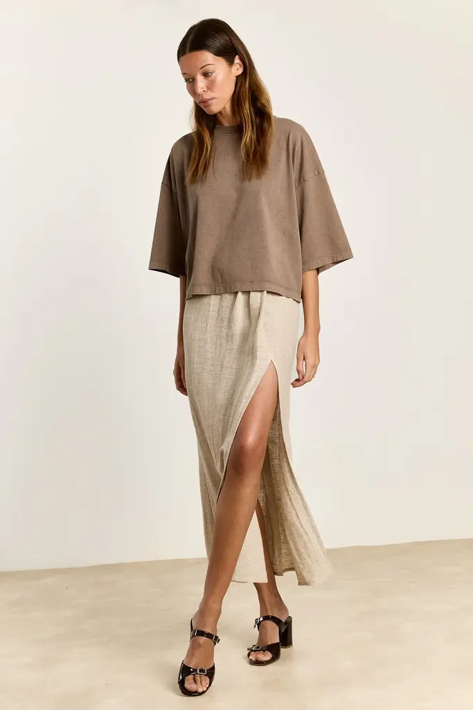 Studio Clique Amy T-Shirt - Washed Brown