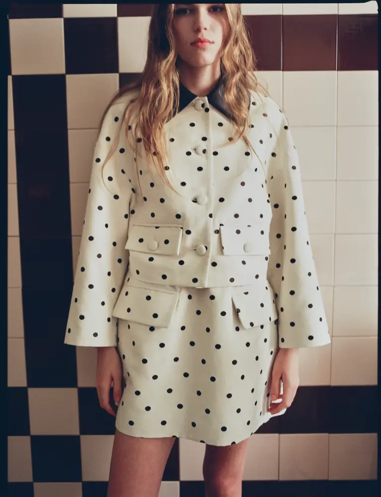 Baum und Pferdgarten Bebeth Jacket - Egret Creme Dot