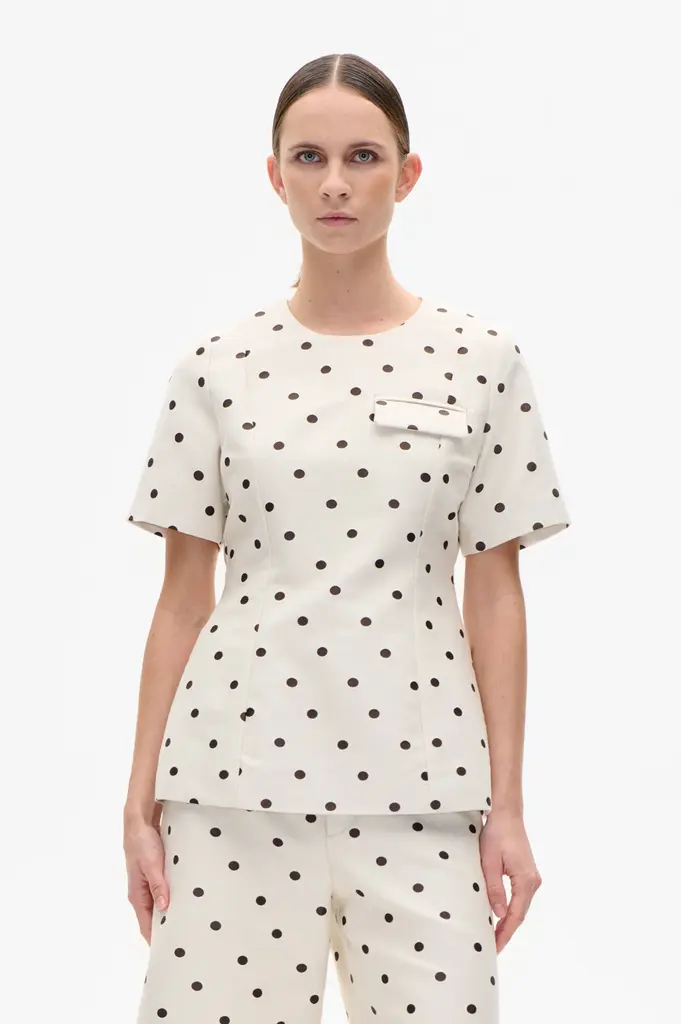 Baum und Pferdgarten Maida Top - Egret Creme Dot