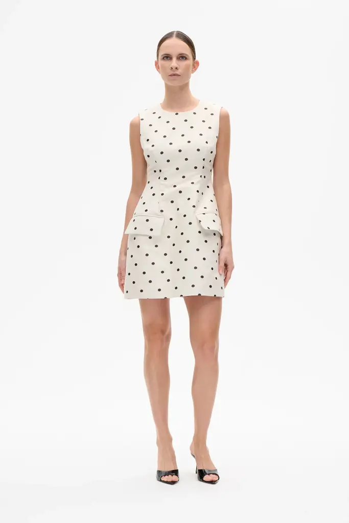 Baum und Pferdgarten Amayah Dress - Egret Creme Dot