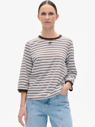 Baum und Pferdgarten Julien Longsleeve - Coffee Bean Stripe