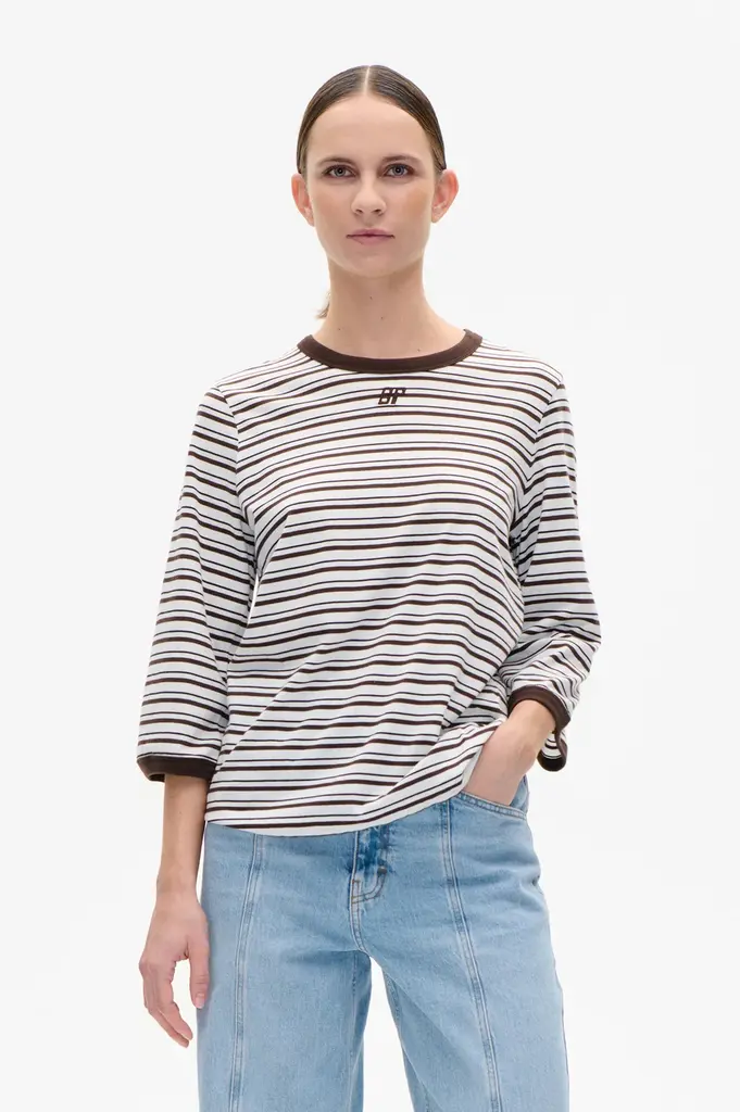 Baum und Pferdgarten Julien Longsleeve - Coffee Bean Stripe