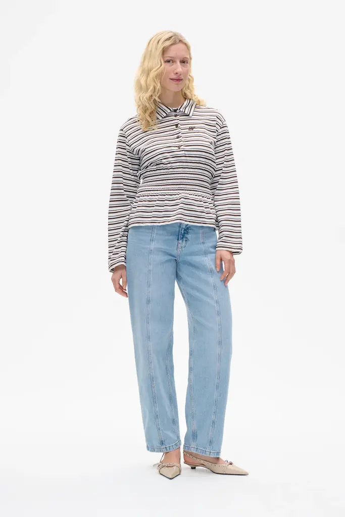 Baum und Pferdgarten Josefin Blouse - Coffee Bean Stripe
