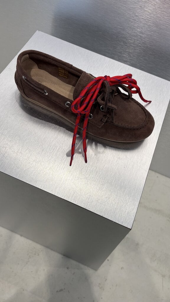 Posa Boat Loafer Suede - Cocoa Brown