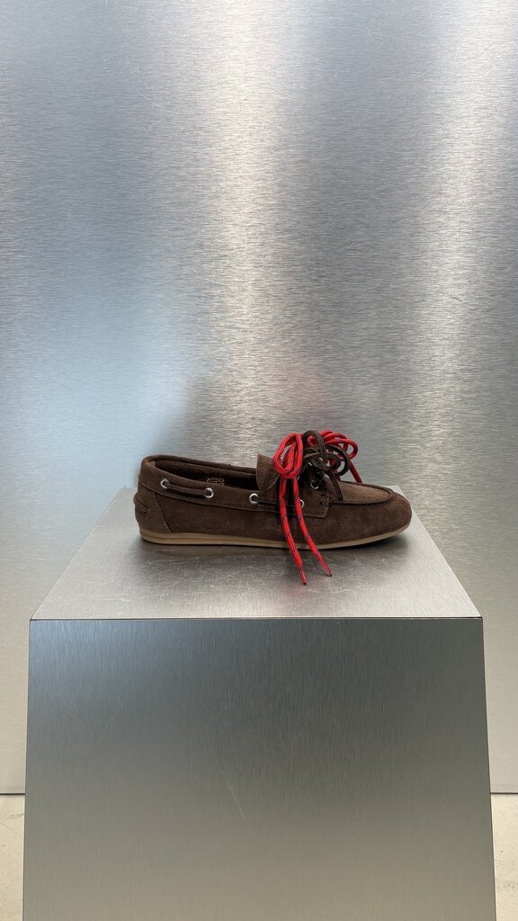 Posa Boat Loafer Suede - Cocoa Brown