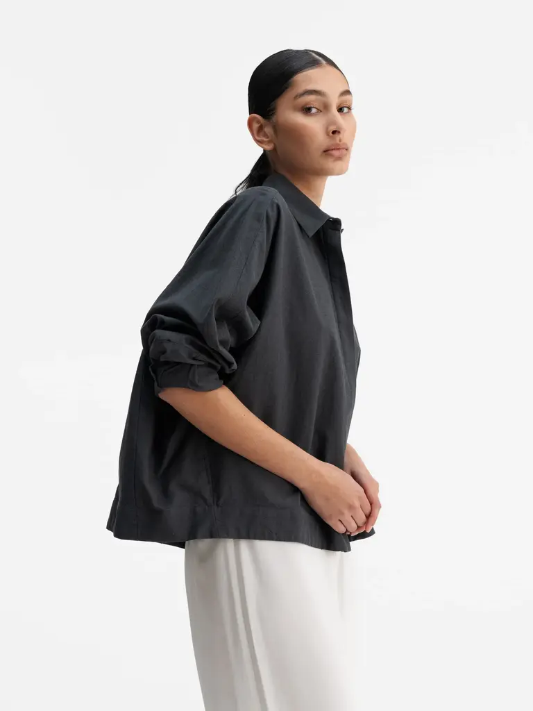 Ahlvar Gallery Gigi Oxford Shirt - Dark Grey