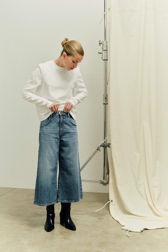 PNTS The Mini H Jeans - Mid Blue