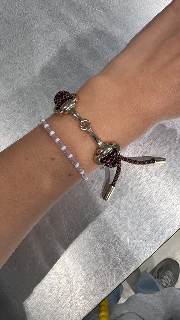 Horsbit Bracelet - Checkered Cord