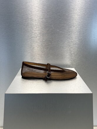 Posa Baletto Mesh - Suede - Brown