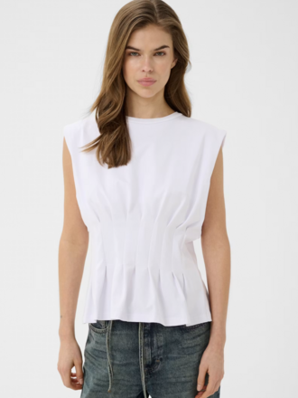 Gestuz Inez Sleeveless Tee - Bright White