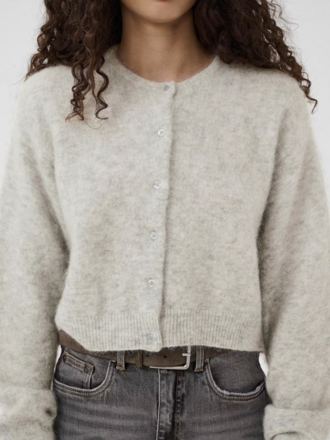 Gestuz Debbie Cardigan - Light Grey Melange