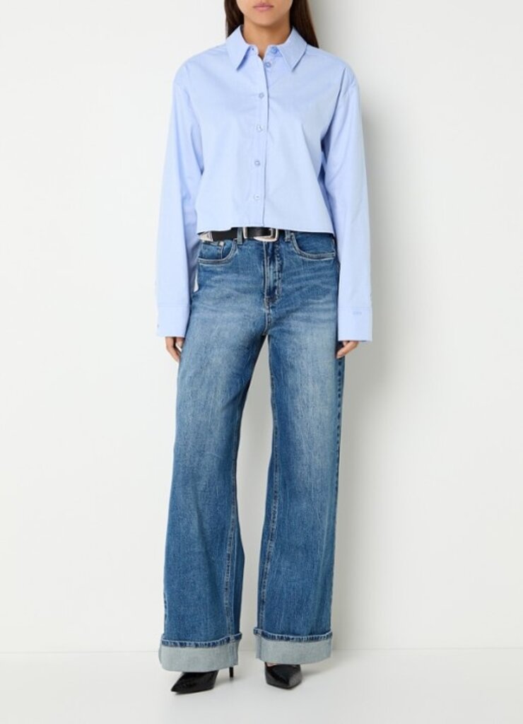 Gestuz Sara Wide Jeans - Washed Mid