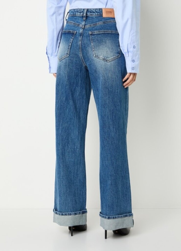 Gestuz Sara Wide Jeans - Washed Mid