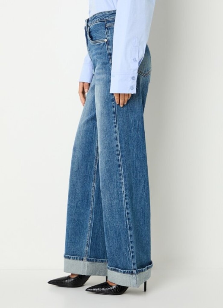 Gestuz Sara Wide Jeans - Washed Mid
