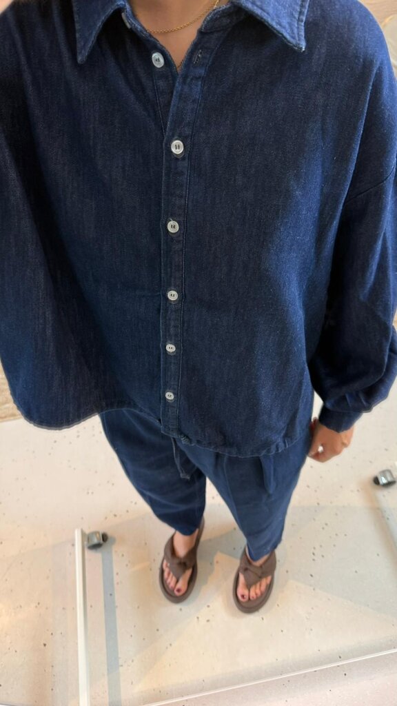 ONE and OTHER Olava Denim Pants - Dark Navy