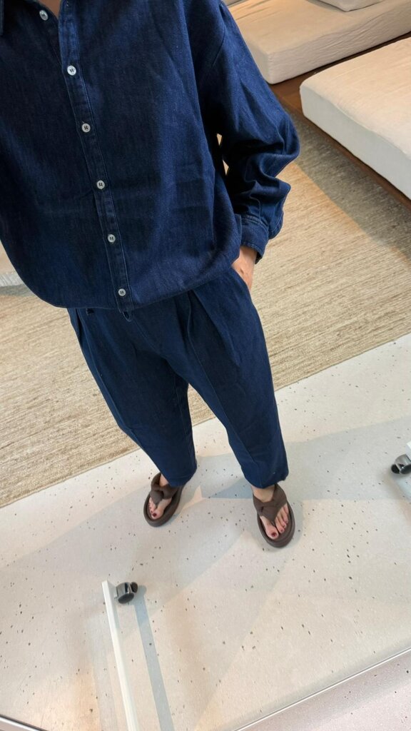 ONE and OTHER Olava Denim Pants - Dark Navy