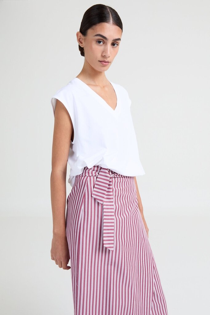 Liv The Label Pixie Skirt - Pink/Burgundy Stripes