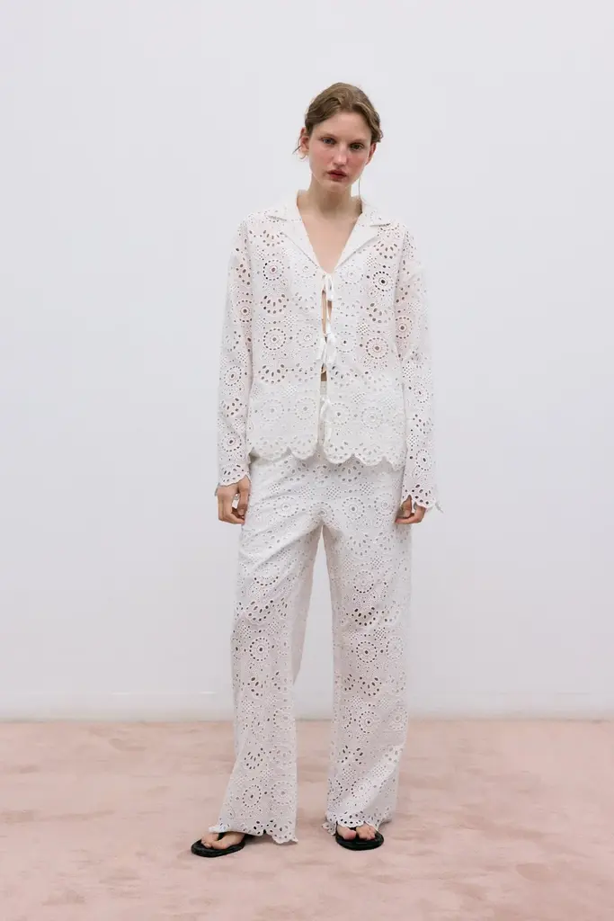 The New Society Jara Blouse - Ecru