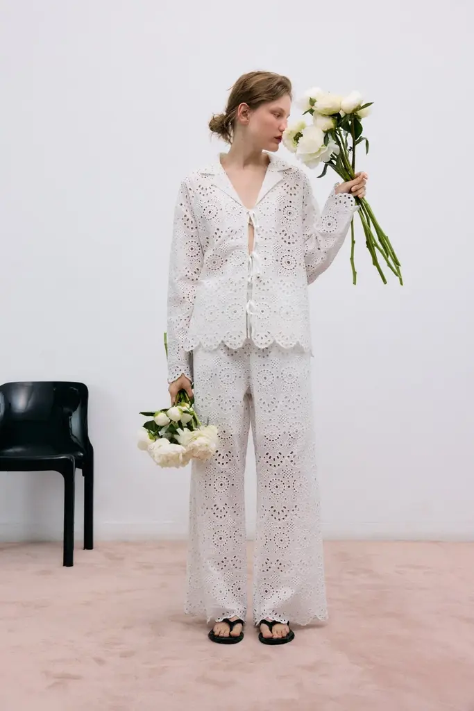 The New Society Jara Blouse - Ecru