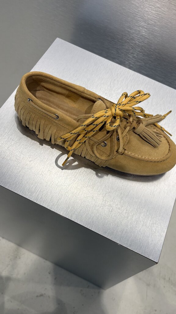 Posa Boat Loafer Native Tassel - Suede
