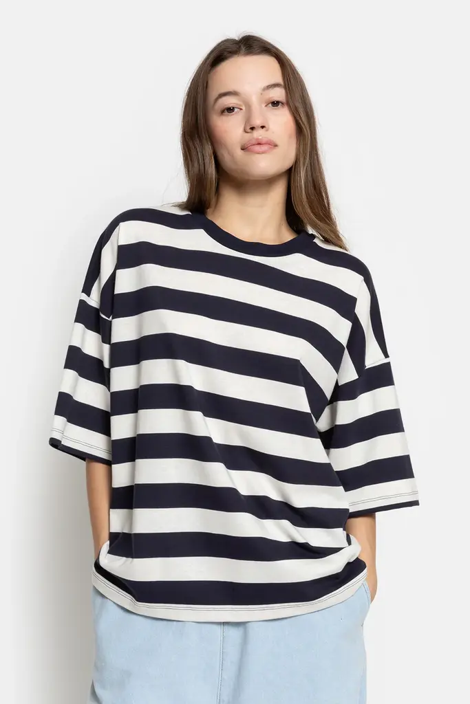 Âme Antwerp Ofyr T-shirt - Navy & White