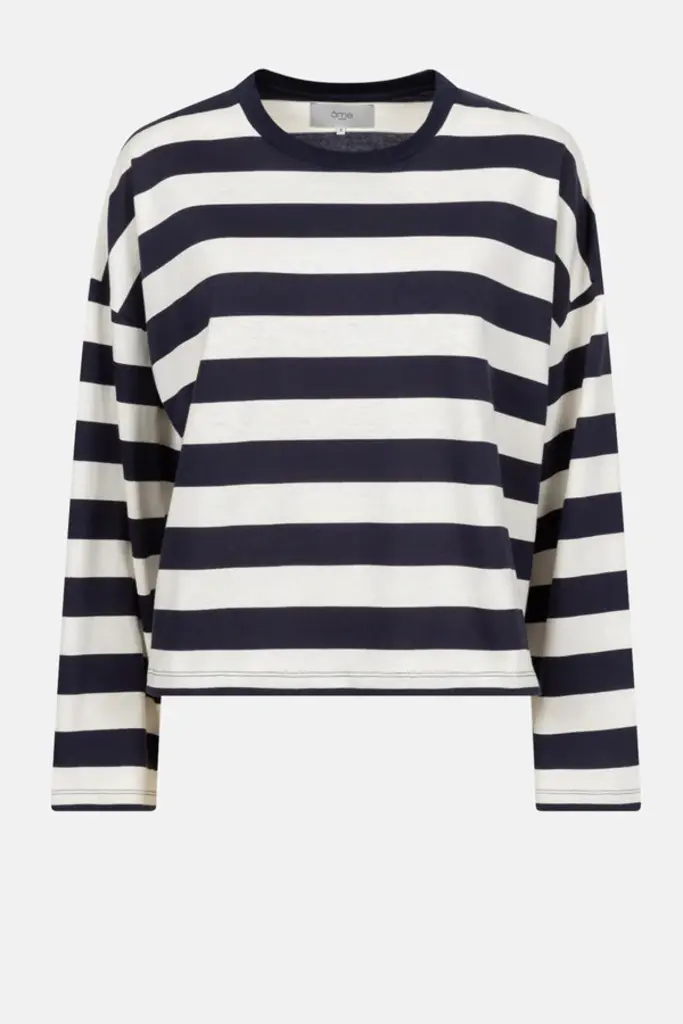Âme Antwerp Okid Longsleeve - Navy & White
