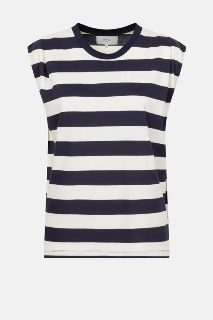 Âme Antwerp Oxo T-shirt - Navy & White