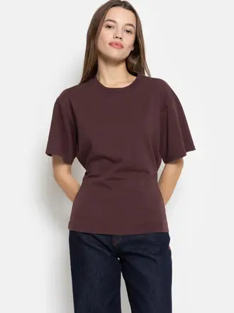 Âme Antwerp Olga Fitted T-shirt - Aubergine