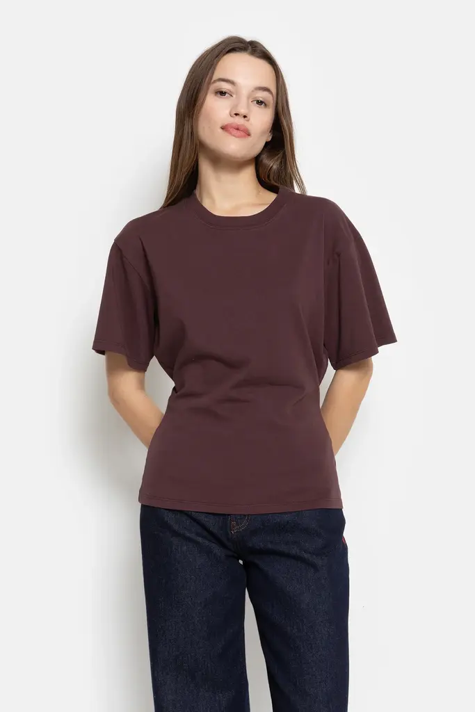 Âme Antwerp Olga Fitted T-shirt - Aubergine