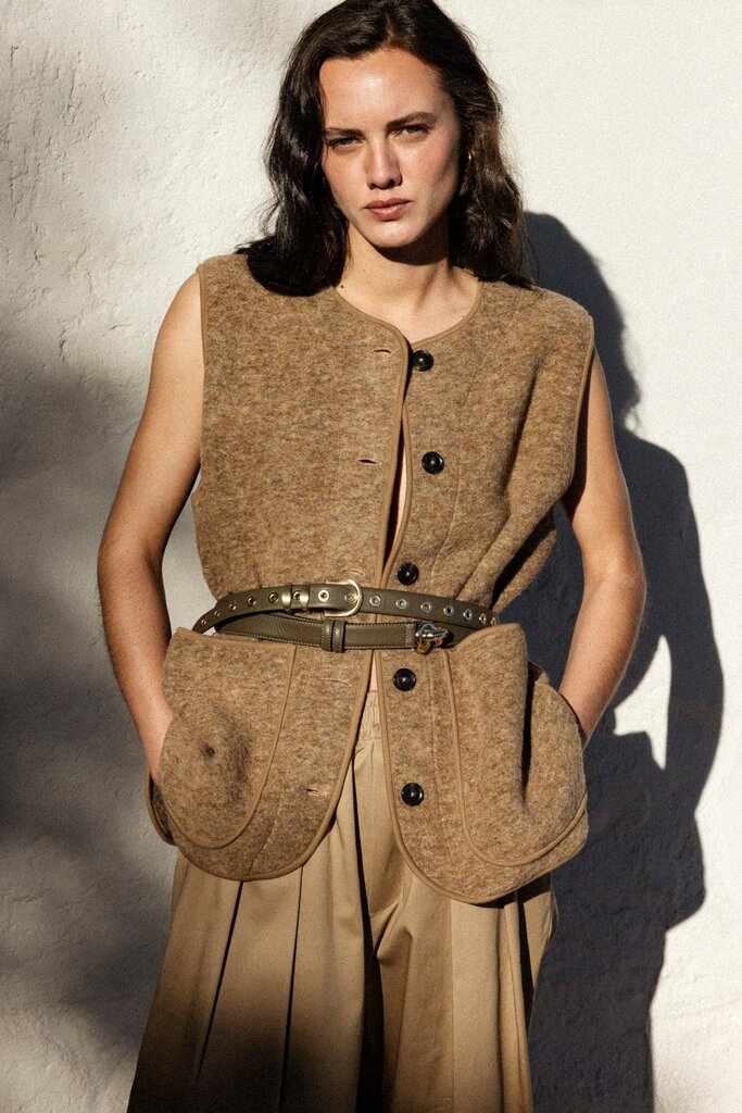 Âme Antwerp Madison Wool Jacket - Camel