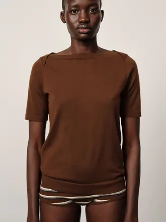 Birgitte Herskind Emanuelle Knit Top - Chocolate