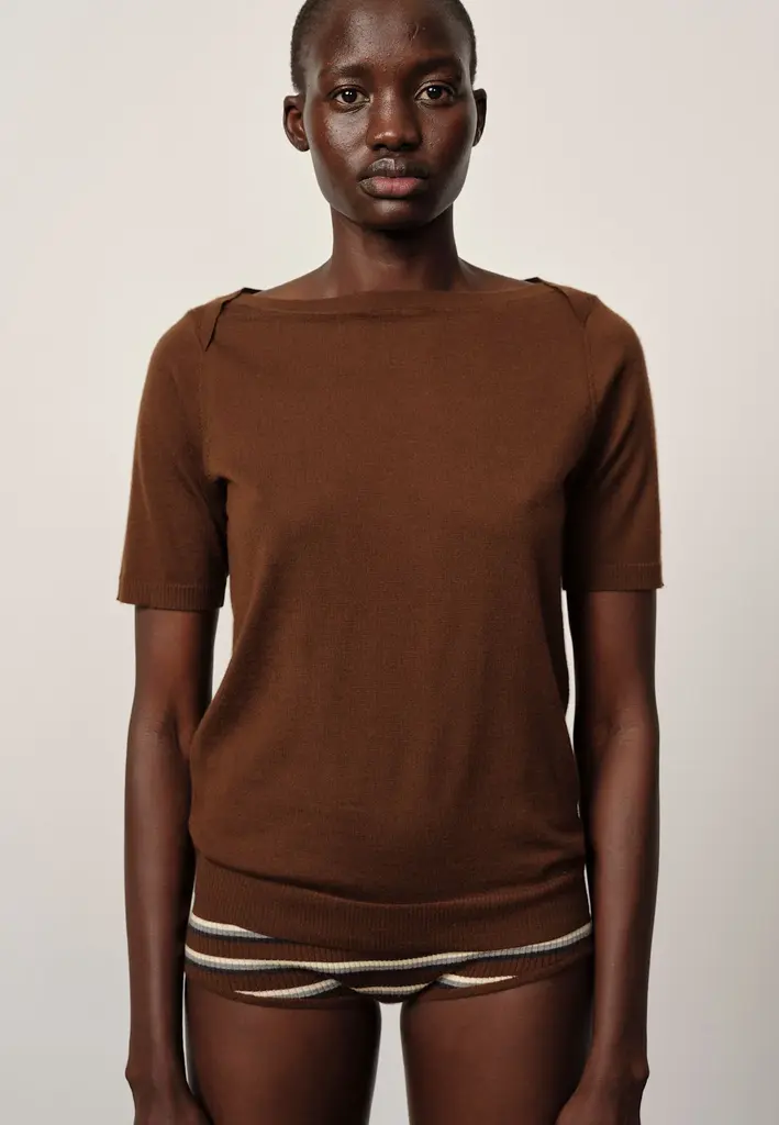 Birgitte Herskind Emanuelle Knit Top - Chocolate