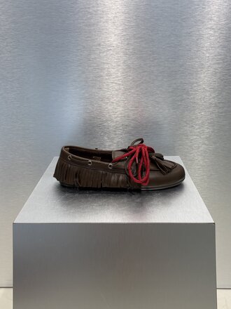 Posa Boat Loafer Native Tassel - Soft Leather Brown