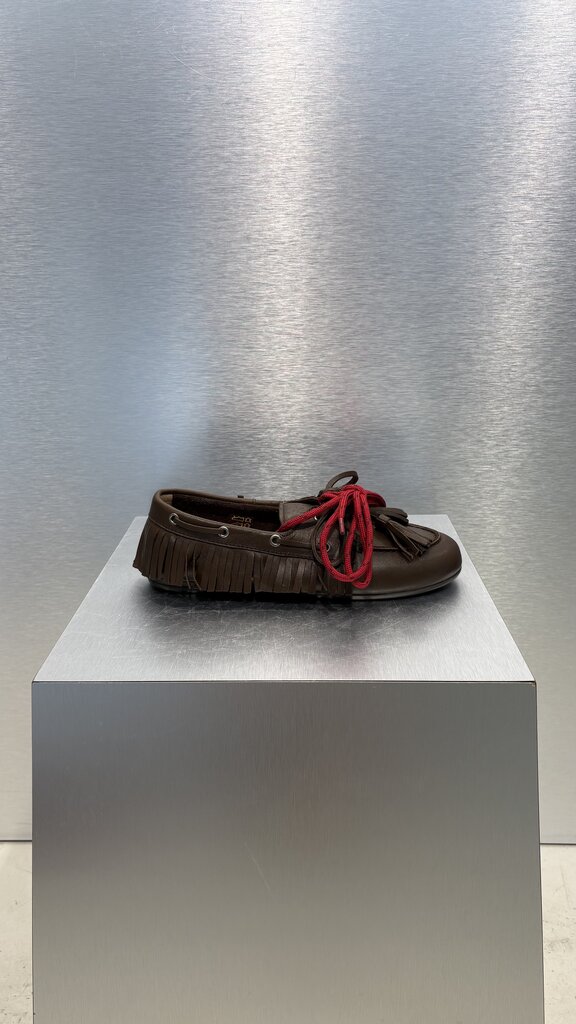 Posa Boat Loafer Native Tassel - Soft Leather Brown