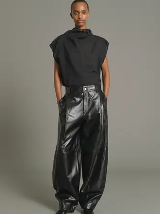 Soeur Julien Pants - Leather Noir