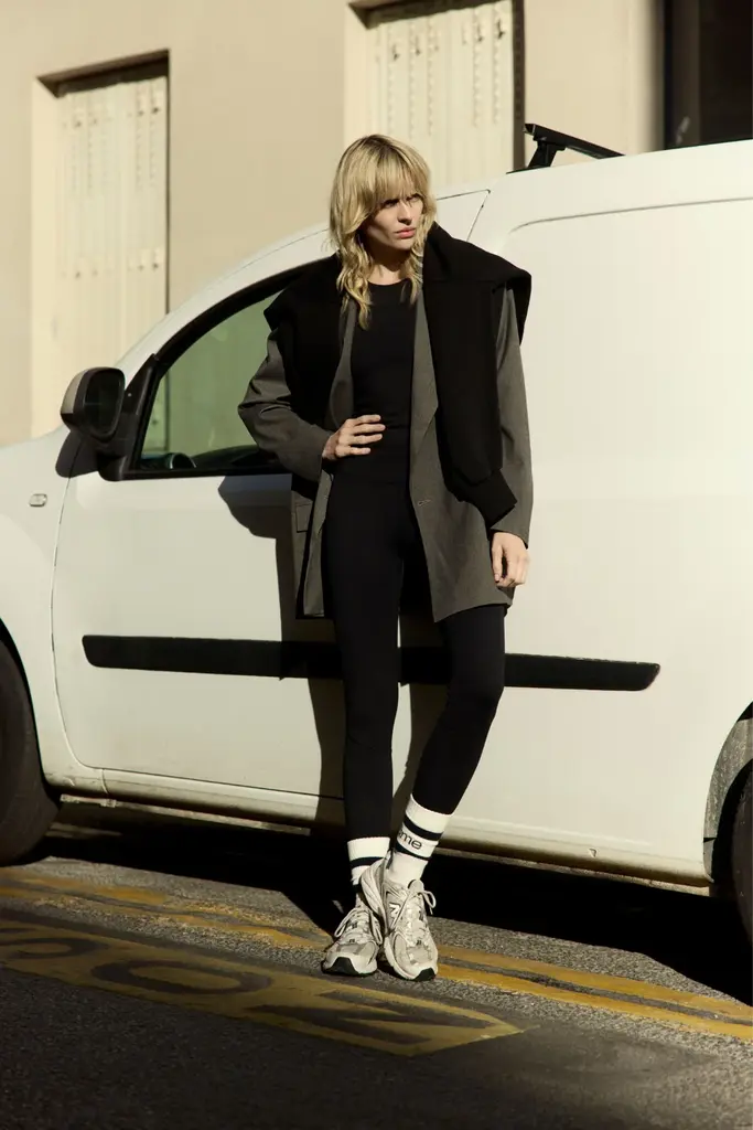 Âme Antwerp Navy Sport Legging - Black