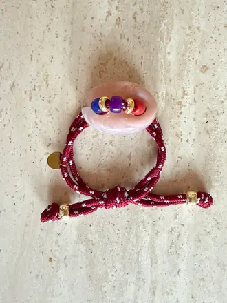 Pair A Dice Bean Bracelet Icon - Blush Rose