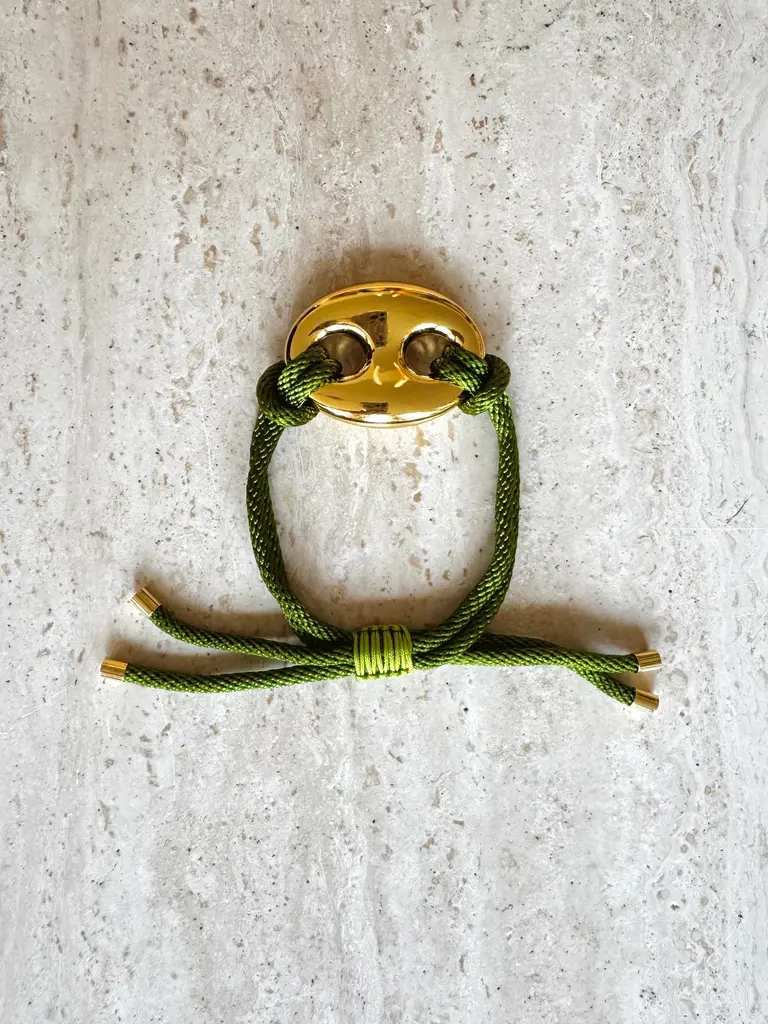 Pair A Dice Bean Bracelet Large - Matcha