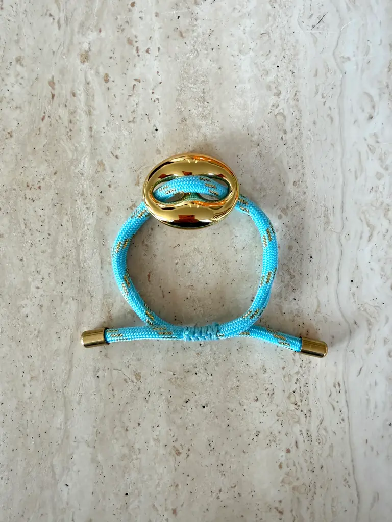 Pair A Dice Bean Bracelet Medium - Turquoise